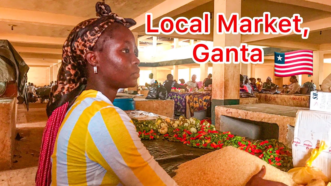 Visiting a local African market in Liberia|| Ganta, Nimba County. 🇱🇷
