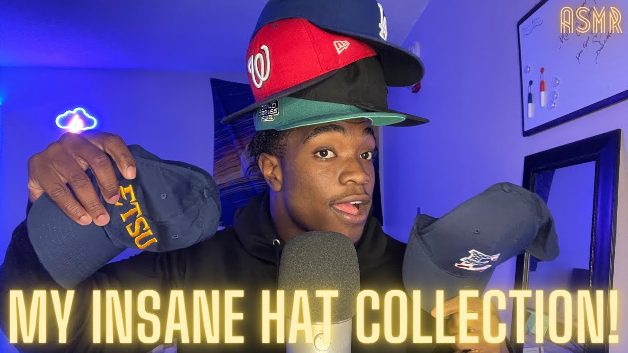 ASMR My INSANE Hat Collection🔥🧢