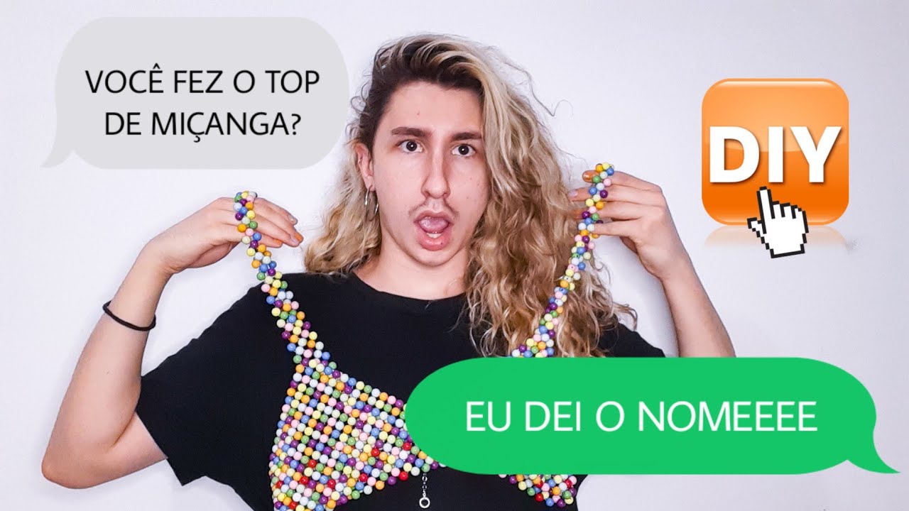 DIY TOP DE MIÇANGA | BEADED CROP TOP
