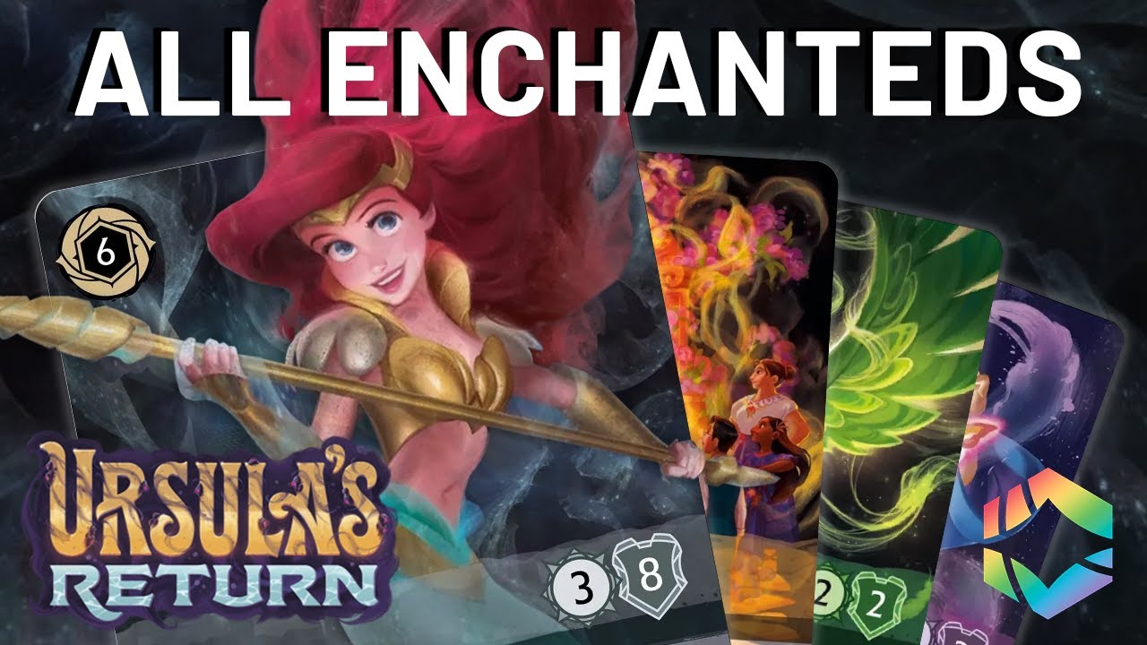 ENCHANTED CARDS FULL LIST! | All 18 Disney Lorcana Enchanted Cards for Ursula's Return