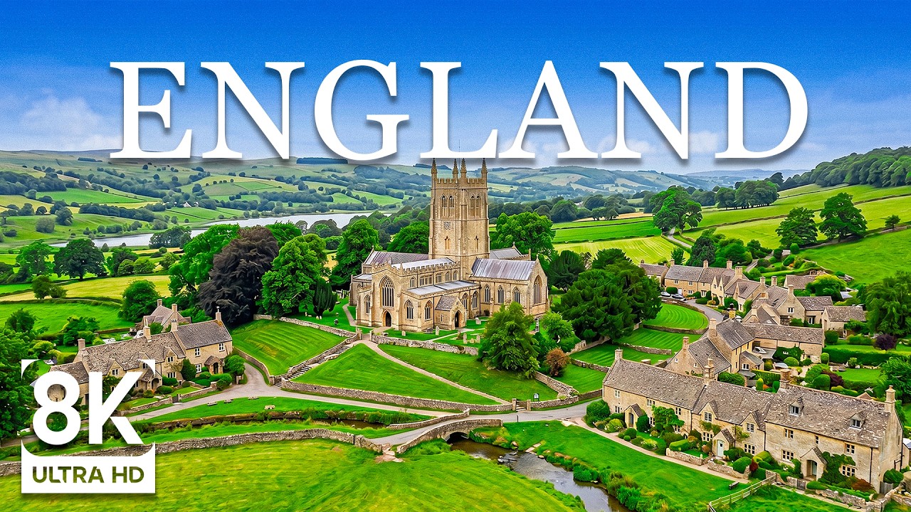 England 8K | London Landmarks, River Thames & Timeless City Views