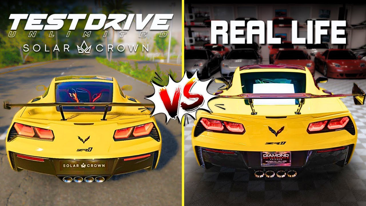 Test Drive Unlimited Solar Crown vs Real Life | Car Sounds 🔊