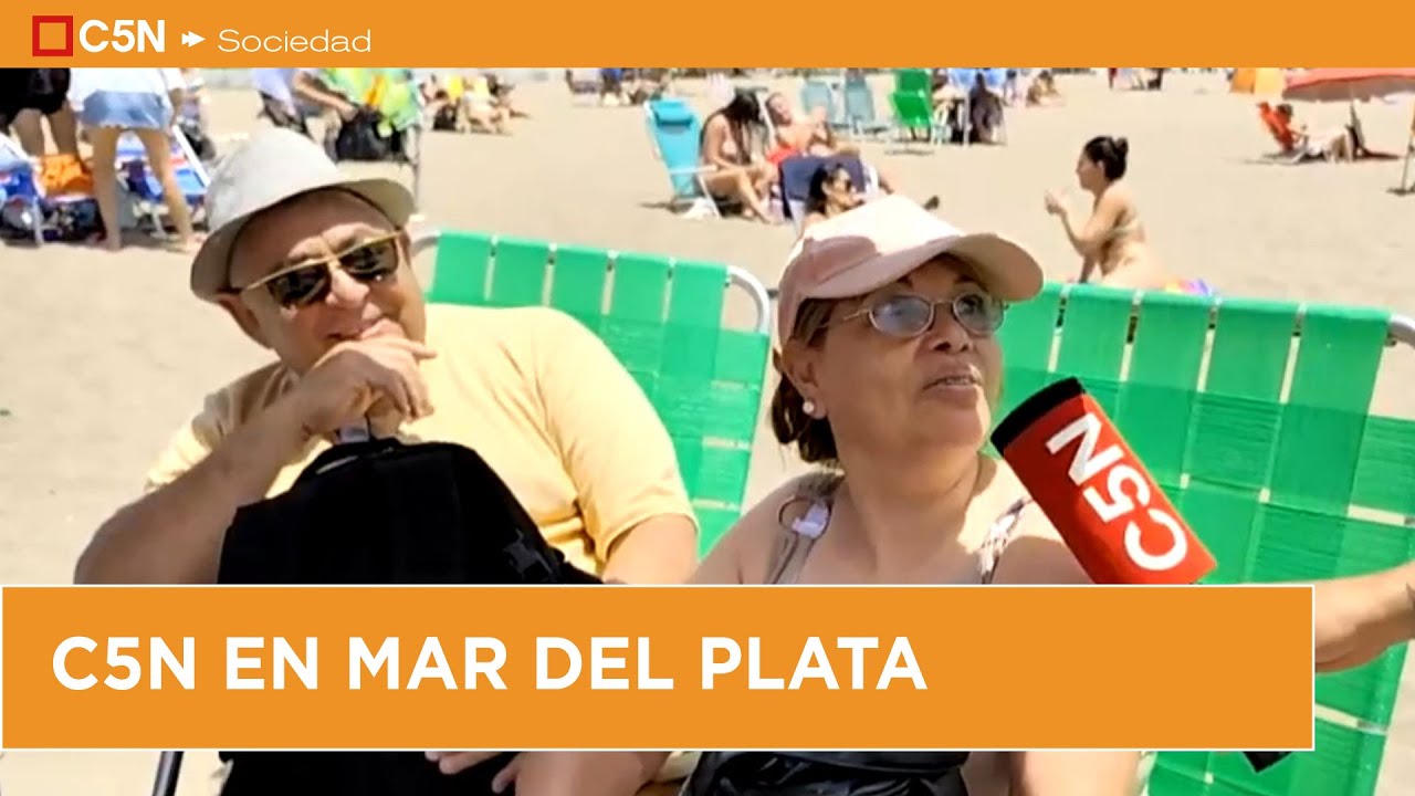 MAR DEL PLATA a puro sol: la gente DISFRUTA de la playa