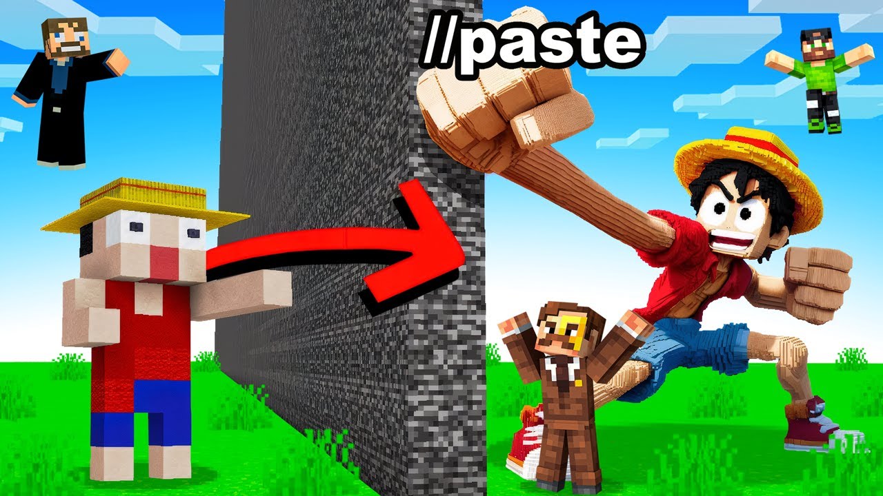 Cheating with //PASTE in a TEAM BUILD BATTLE