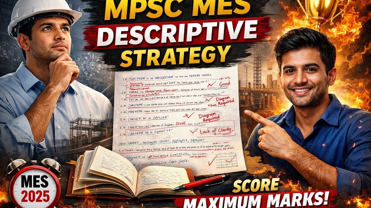 Strategy For MPSC CIVIL MAINS 2025 -  MES Descriptive By AEE 