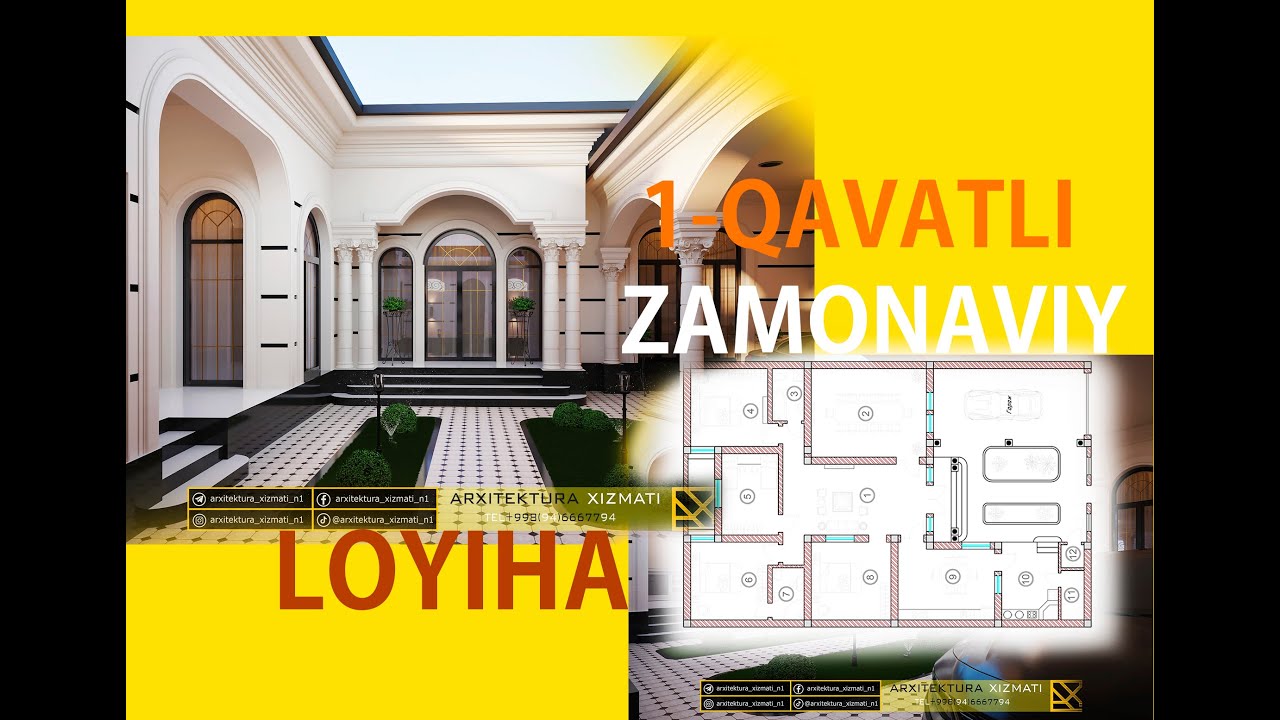 1 QAVATLI SHINAM  TURAR JOY LOYIHASI 😍😍👍 ( 3.5 SOTOX )