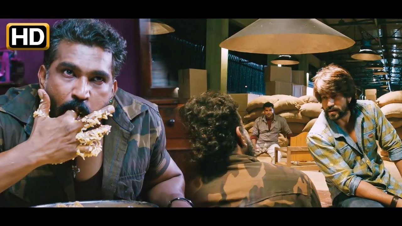 Yash के घर की बिरयानी क्यू भारी पड़ गयी गुंडों को | एक्शन सिन | रॉकी भाई यश का ज़बरदस्त सिन #yash
