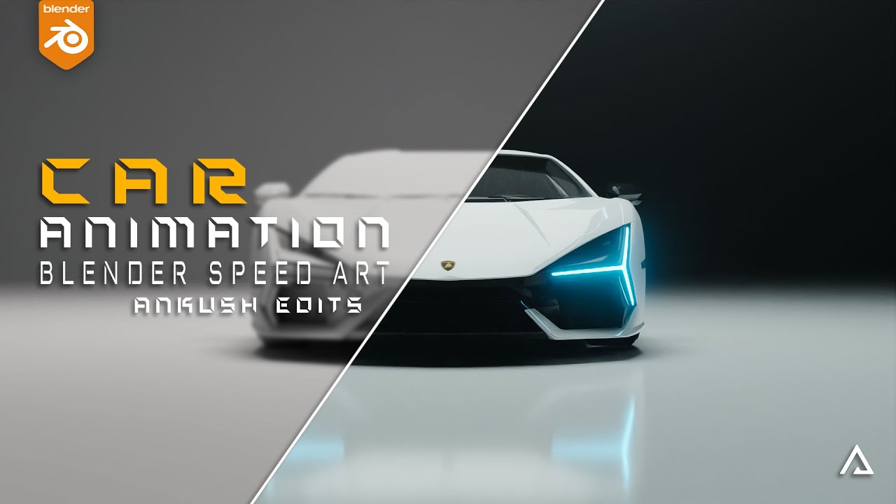 Lamborghini Revuelto 3D Animation | Blender Speed Art | FREE PROJECT FILE