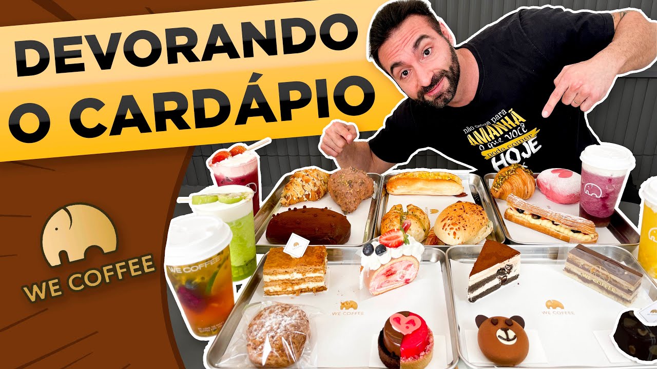 DEVORANDO O CARDÁPIO DE SALGADOS & DOCES!! | Croissant, Chocolates & Tortas