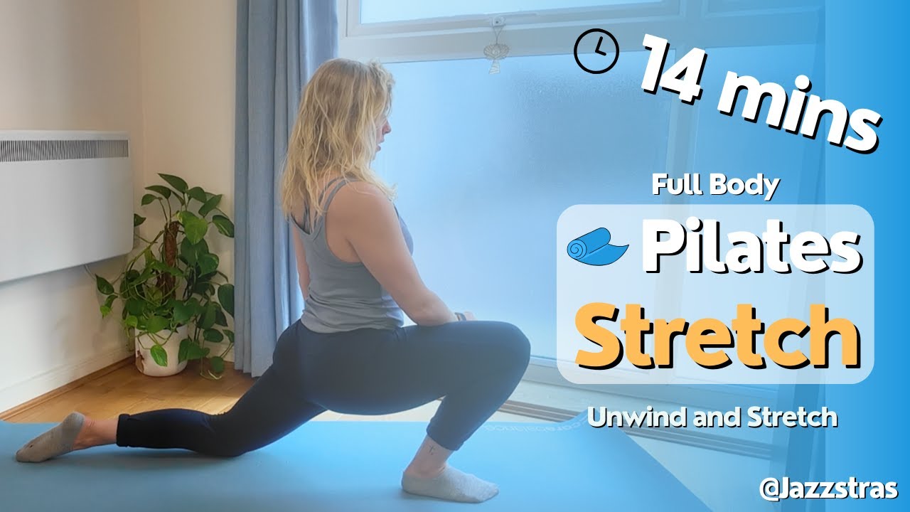 🤍 14 Minute Pilates Full Body Stretch | Unwind • Restore