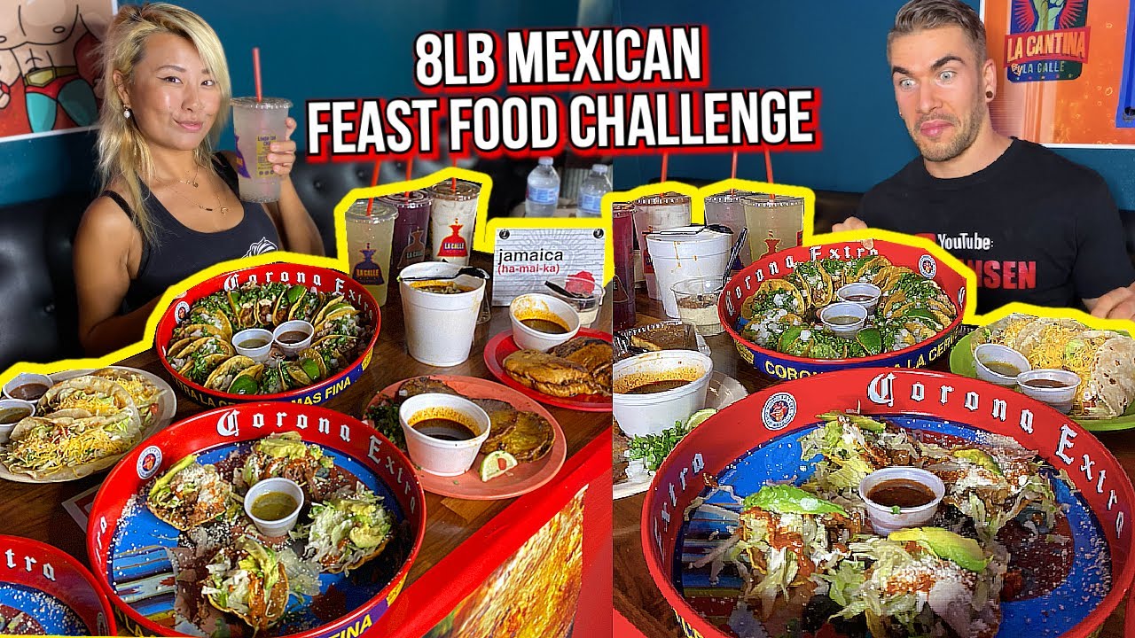 8LB MEXICAN FEAST FOOD CHALLENGE in Houston, Texas!!! #RainaisCrazy ft. Joel Hansen