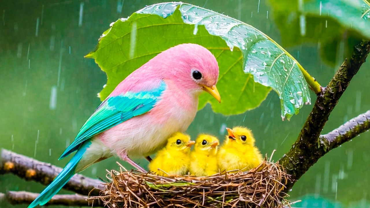 Calming Winter Birds & Healing Music for Deep Sleep and Stress Relief ❄️🕊️🎹 | No Ads