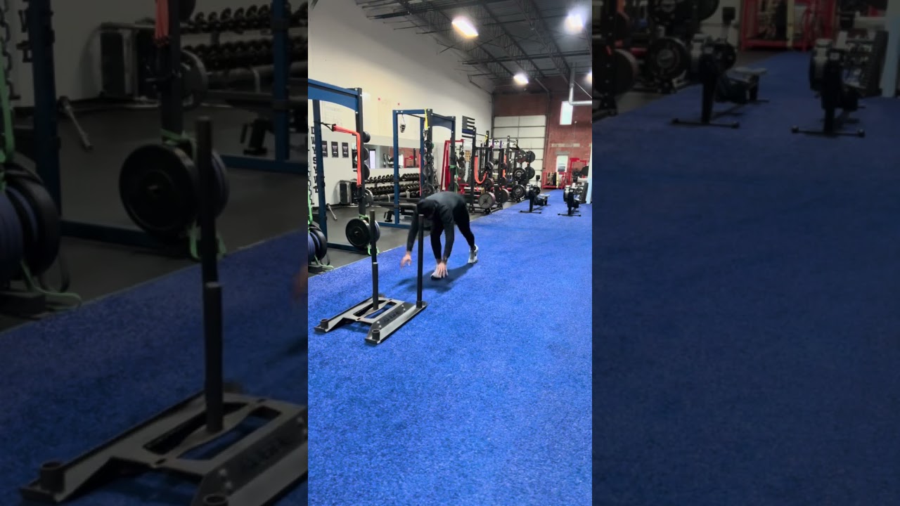 Burpee to Sled Push