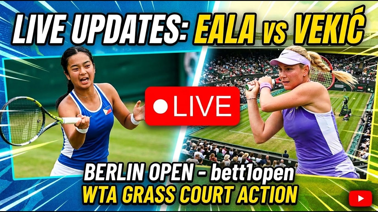 ПРЯМАЯ ТРАНСЛЯЦИЯ: Алекс Эала против Донны Векич на Berlin Open