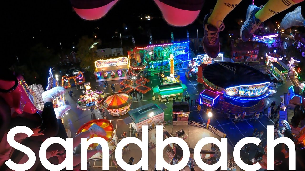 NIGHT RIDING at Sandbach Fun Fair on some of the BEST machines in the North West!