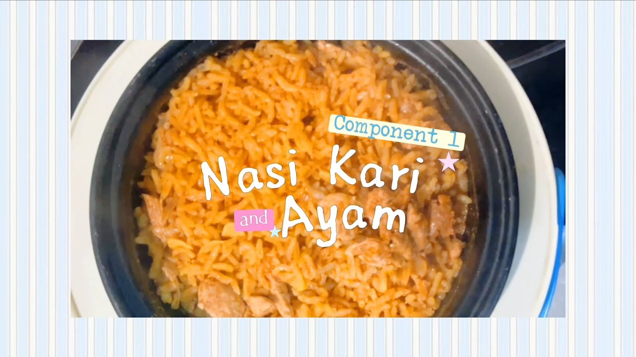 MAIN COURSE 🍛🍢 | Nasi Kari Ayam & Sate Jamur | KARIFUSION