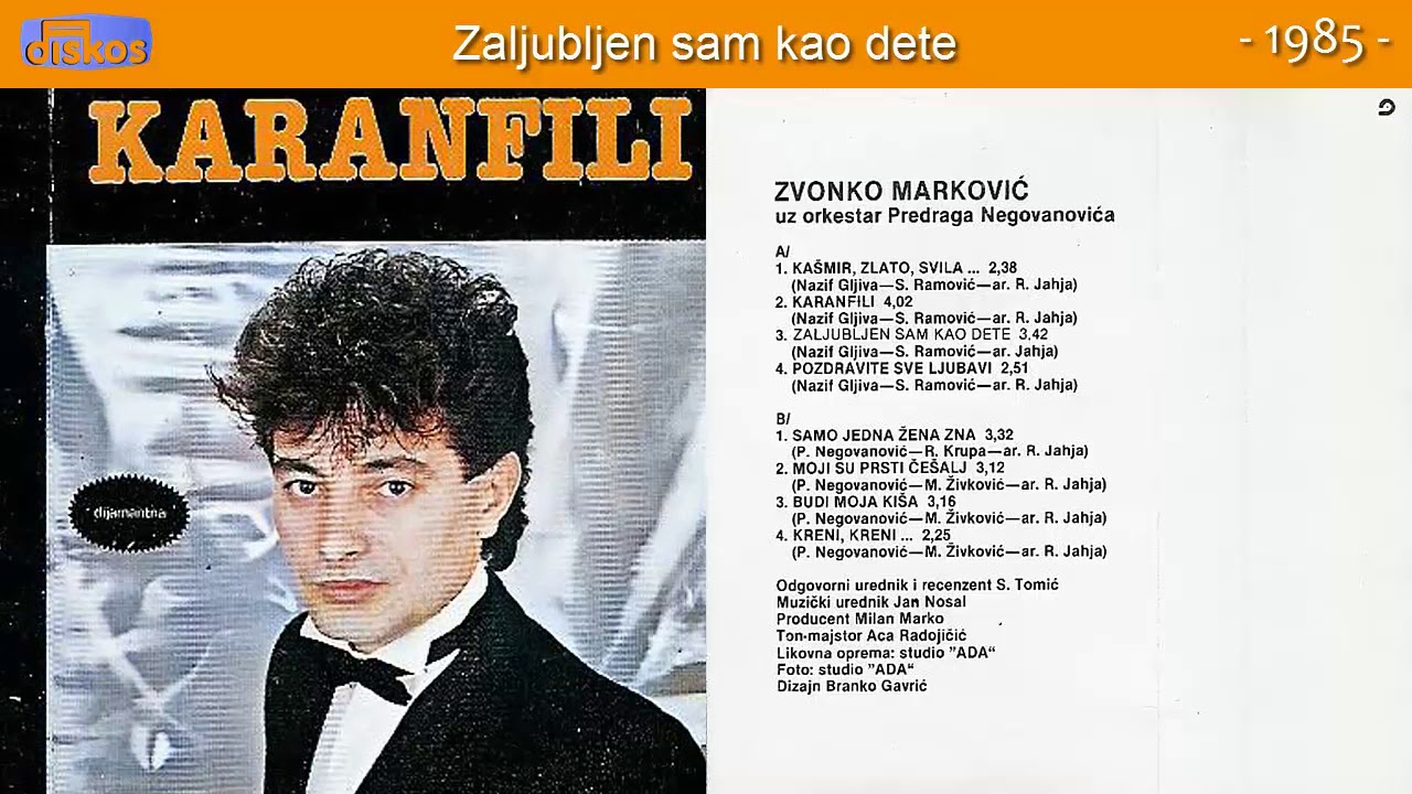Zvonko Markovic - Karanfili - (Audio 1985) - CEO ALBUM