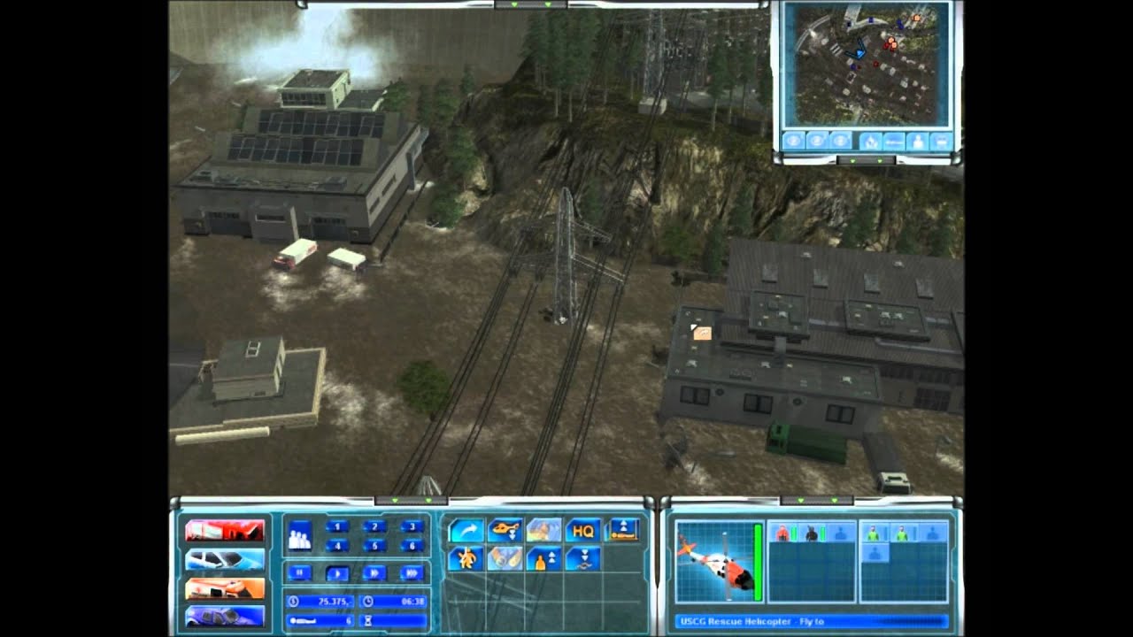 Emergency 4 Mission 8. Breached levee near town.