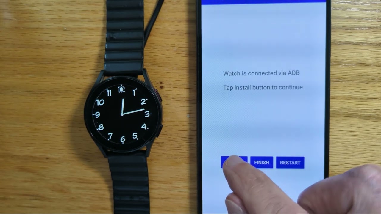 Wear Installer 2  - how to install an old-style watchface on a WearOS 5 device