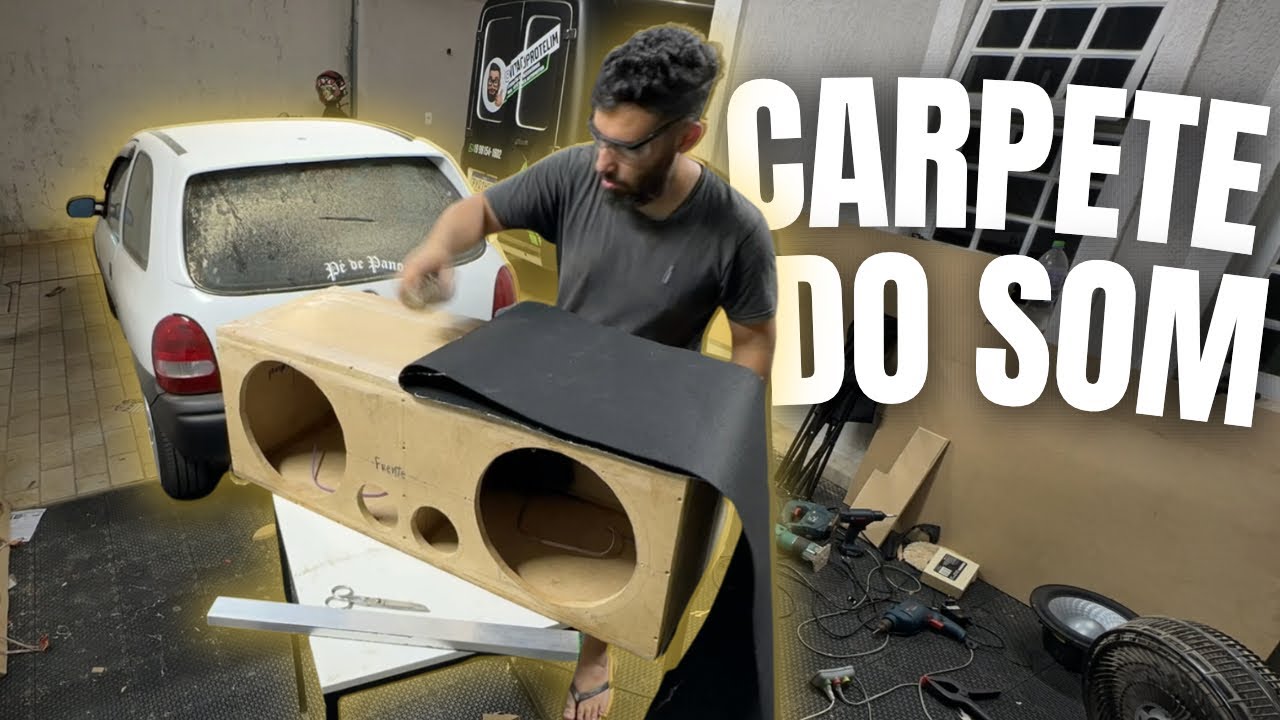 CARPETE NAS CAIXAS DE SOM DO CORSA + KIT DUAS VIAS BRAVOX