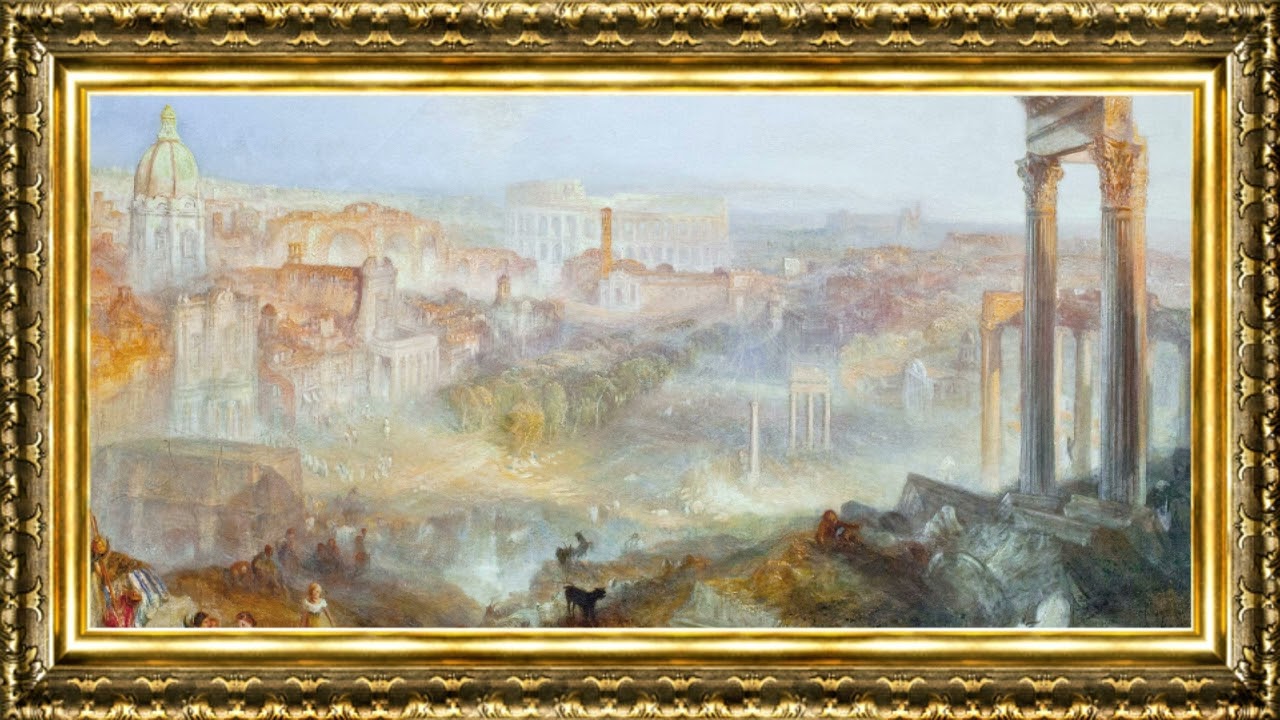 JMW Turner - Modern Rome, Campo Vaccino (1839) | Framed Fine Art Screensaver for TV
