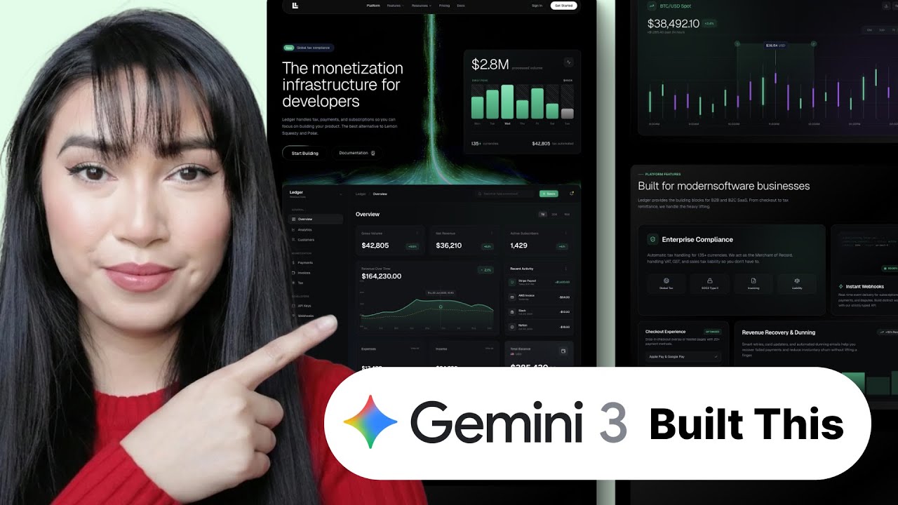 How I Built a Full Landing Page with Gemini 3 Pro from Scratch