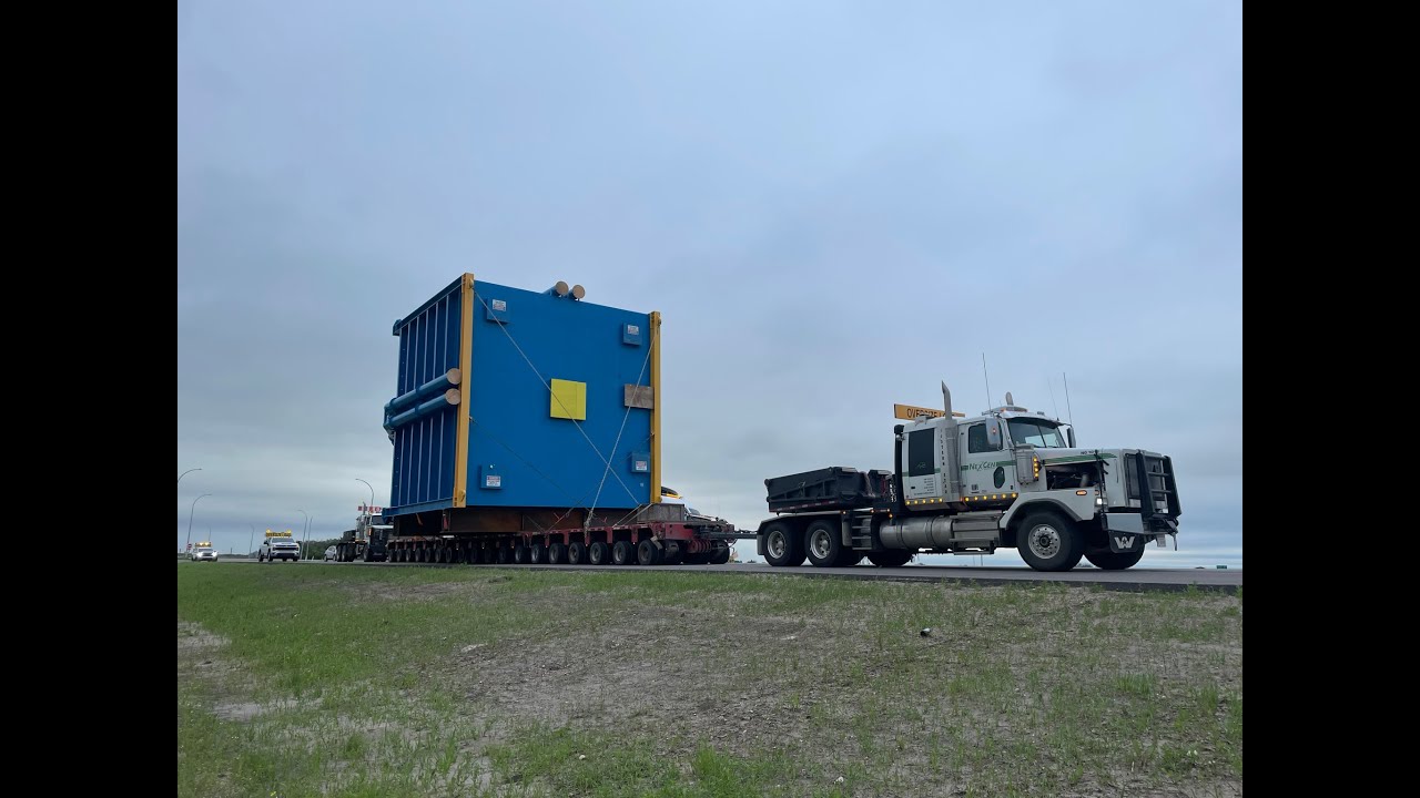 111-Ton fabrication ships out in Saskatchewan (Time-lapse)