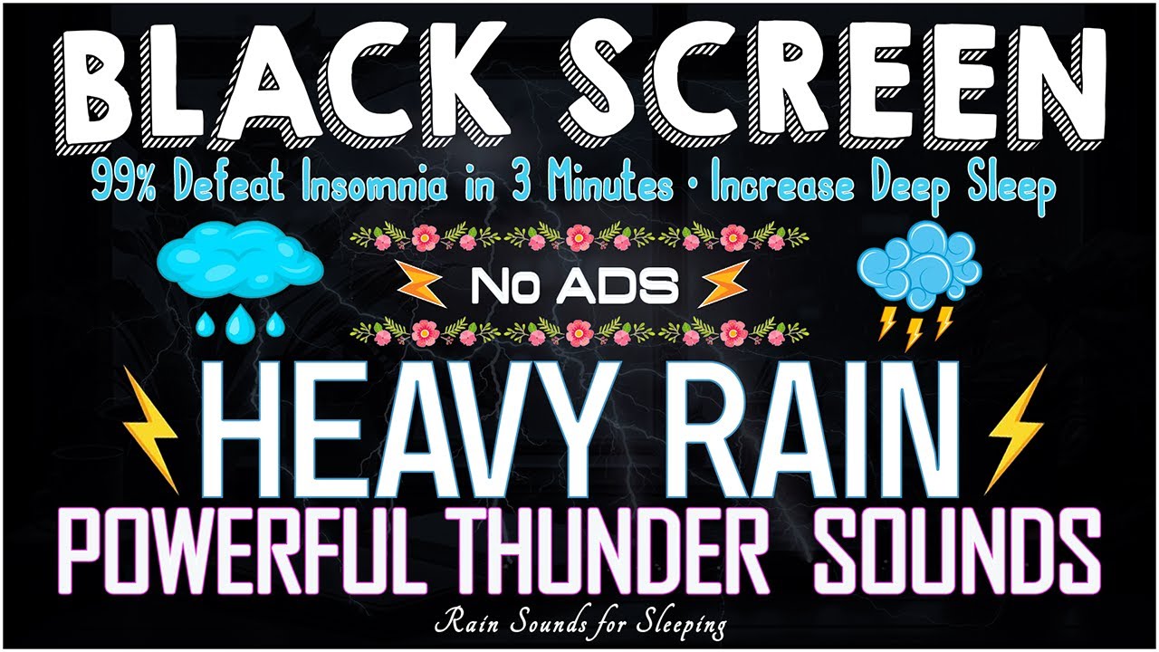99% Defeat Insomnia in 3 Minutes・Calm the Mind to Fall Asleep Fast, Increase Deep Sleep｜BLACK SCREEN