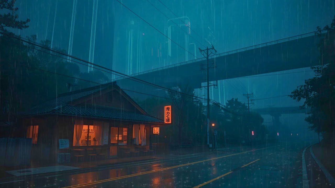 Healing 🍀 Rainy Night in tokyo 🌧️ Chill Lofi Hip Hop