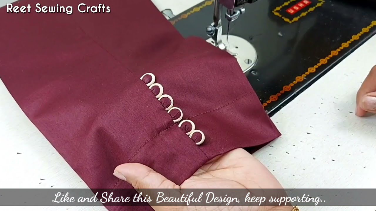 Dori और Potli Buttons से बनाएं Palazzo Pant का सुन्दर डिज़ाइन | Palazzo Pant Design with Dori Loops