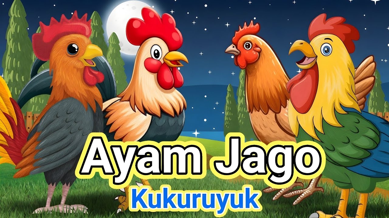 Lagu Anak Anak 🇮🇩 Kukuruyuk Ayam Berkokok | Lagu Anak & Balita Viral Sepanjang Masa