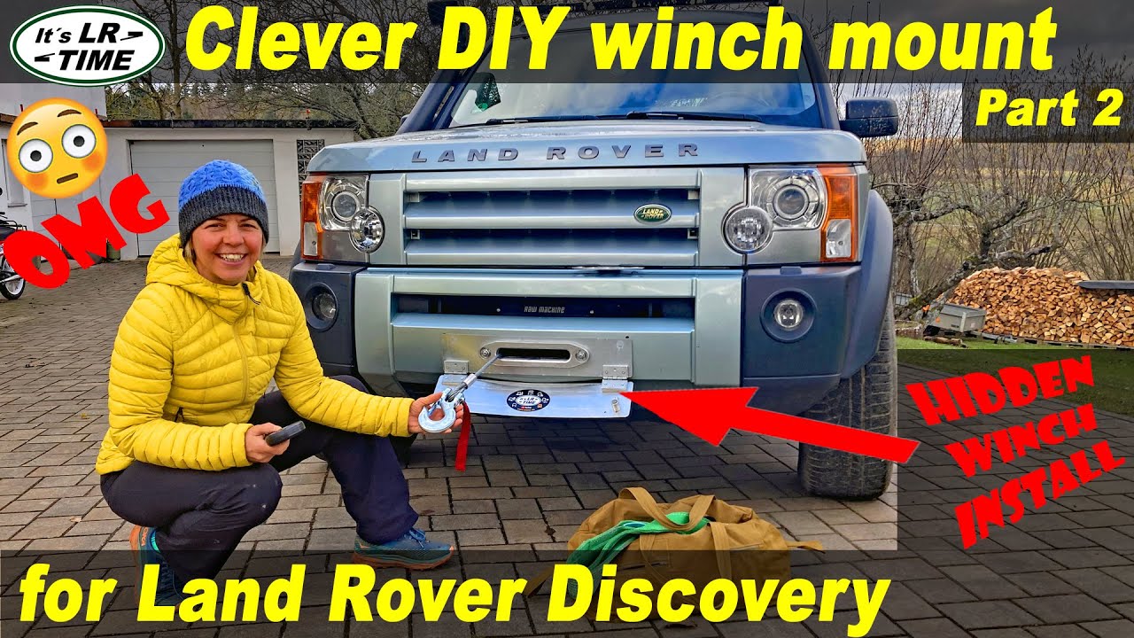 Land Rover - very Clever DIY winch mount - Part 2 of 2