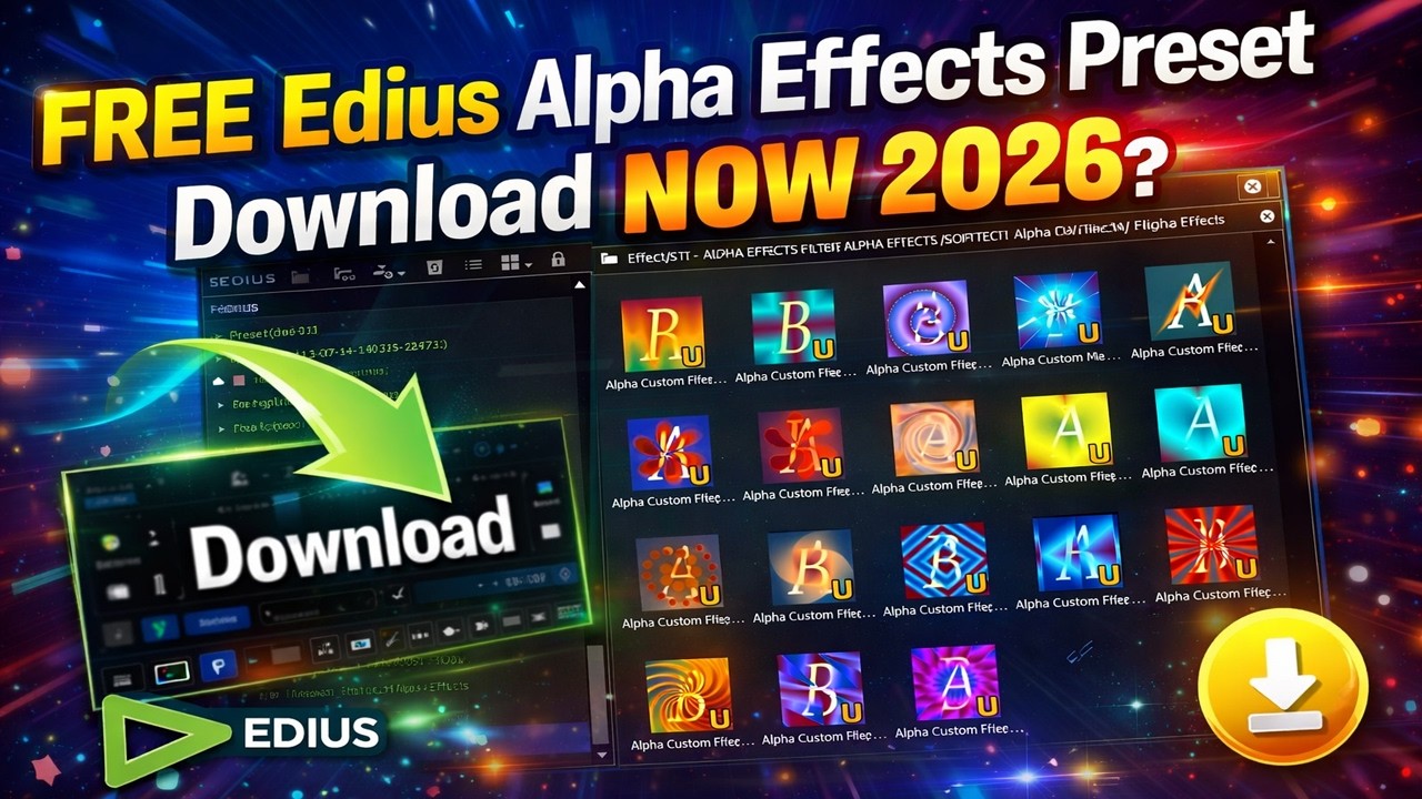🌈FREE Edius Alpha Effects Preset Download NOW 2026? ✨