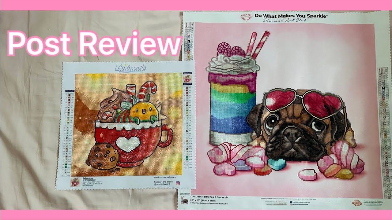 Post review of My Cup of Bee, Christmas Bouquet, and Pug and Smoothie 