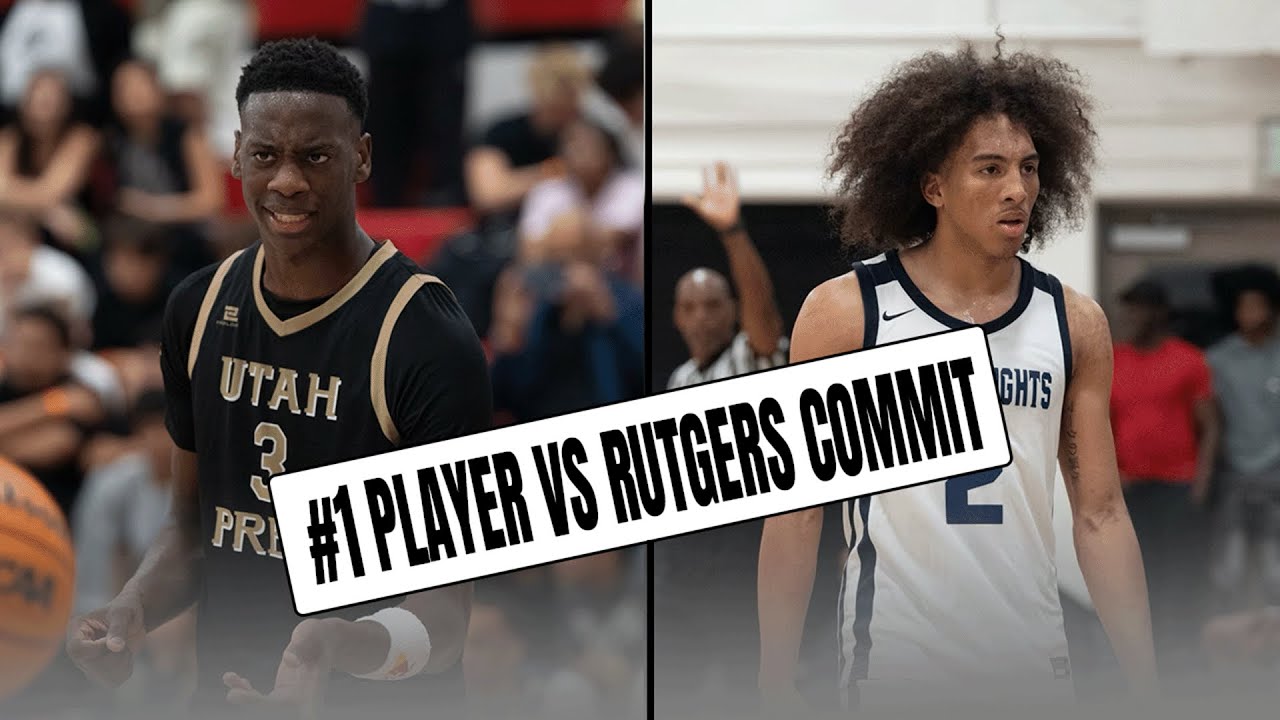 #1 Player Aj Dybantsa shows out in Cali vs Rutgers commit!