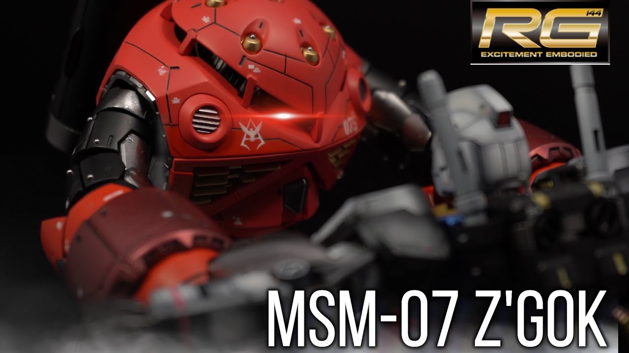 【ガンプラ全塗装】RGシャア専用ズゴックをスジボリとメタルパーツでディテールアップ！