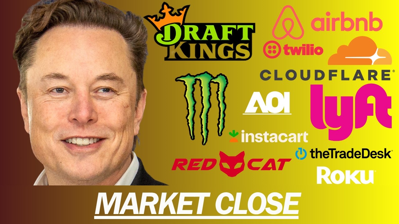 EARNINGS MADNESS: ROKU, REDCAT, AIRBNB, AAOI, TRADEDESK, DRAFTKINGS,TWILIO, MONSTER | MARKET CLOSE