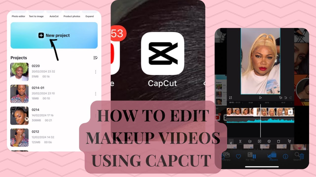 HOW TO EDIT MAKEUP VIDEOS USING CAPCUT 😊