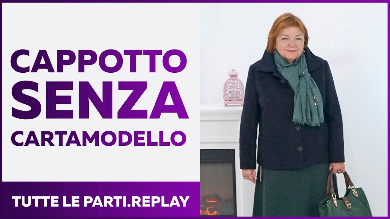Capotto senza cartamodello. Dalla costruzione fino al capo pronto. Video completo. Replay