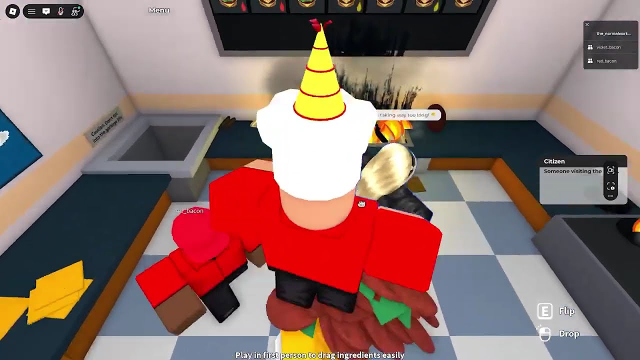cook burger but funny