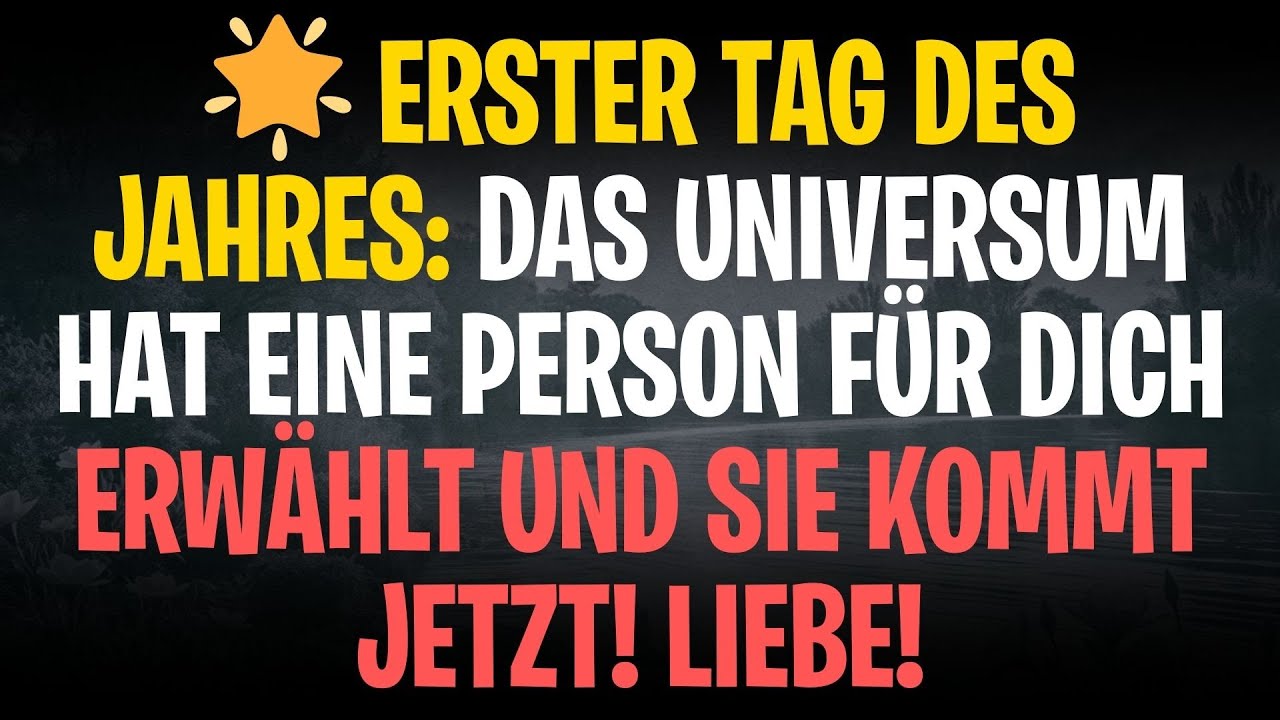🌟 ERSTER TAG DES JAHRES: Das Universum hat eine Person für dich erwählt und sie kommt jetzt! LIEBE!