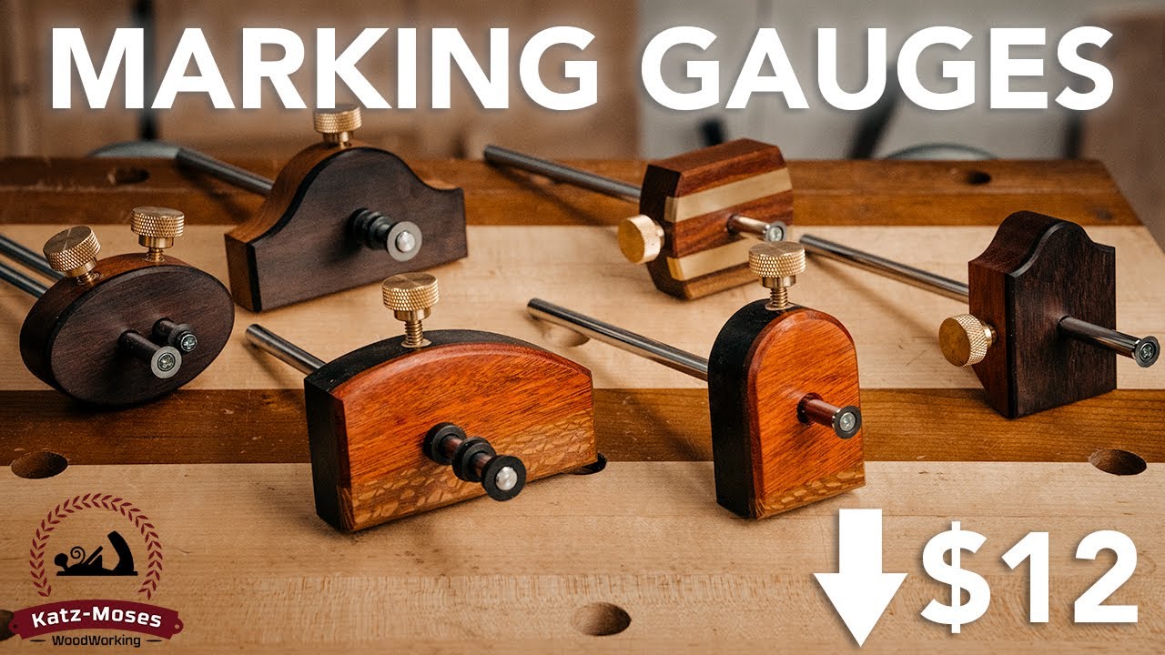 Gorgeous Woodworking Marking Gauges - DIY for Under $12 - Free Plans and Templates