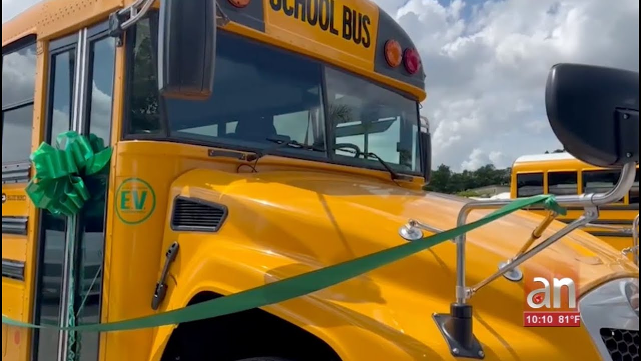 Escuelas de Miami-Dade adquieren 20 autobuses escolares eléctricos