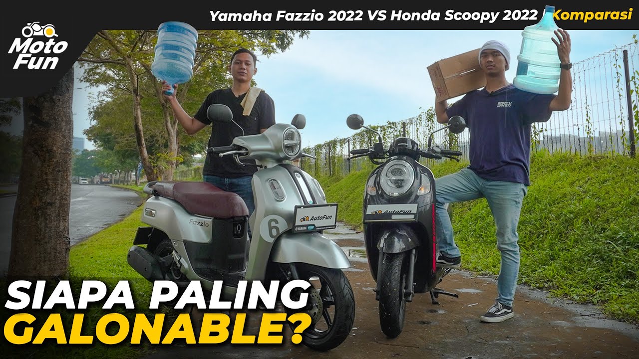 Adu Lega Yamaha Fazzio VS Honda Scoopy, Mana Paling Fungsional? | Komparasi - MotoFun Indonesia