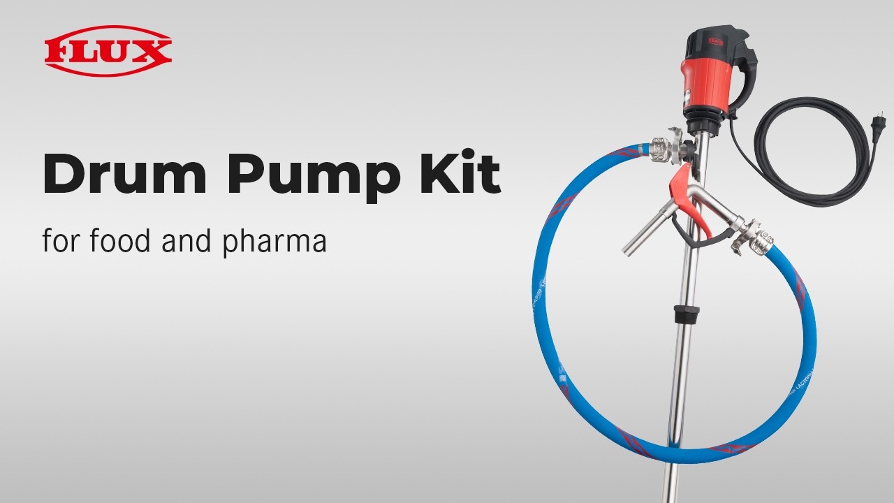 FLUX Drum pump set for food and pharma