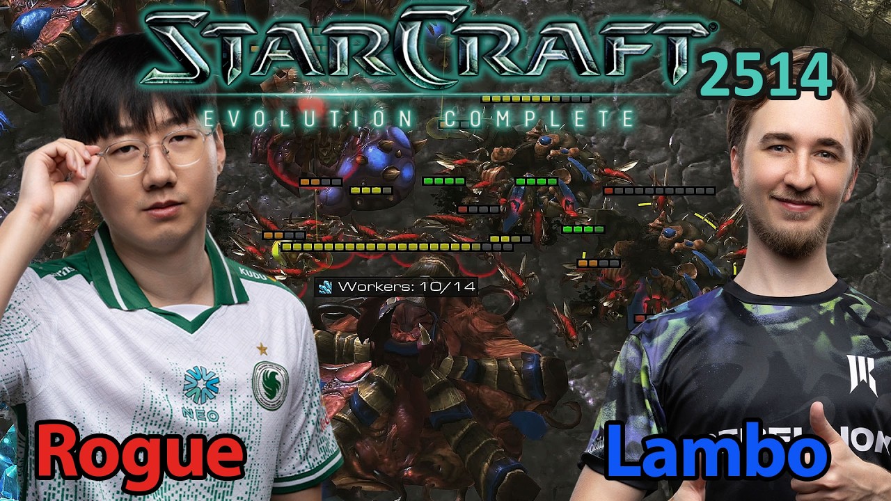 LETZTE CHANCE - 🇰🇷 Rogue (Z) vs 🇩🇪 Lambo (Z) - Starcraft: Evolution Complete - 2513