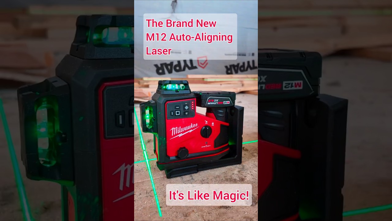 The Brand New Milwaukee Tool M12 360&deg; 3-Plane Laser w/Auto Alignment