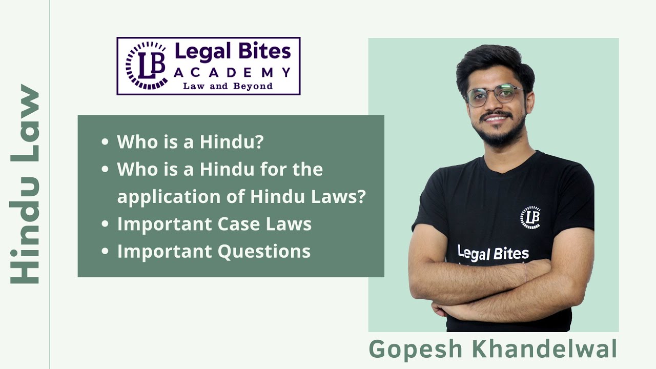 Who is a Hindu? | Explained - Section 2 of Hindu Succession Act 1956 | Legal Bites Academy