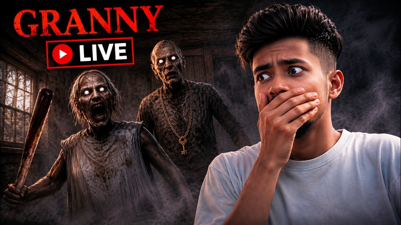 Granny Live || Granny Horror Gameplay || Granny Grandpa👉☠️ #shortsfeed #granny #live