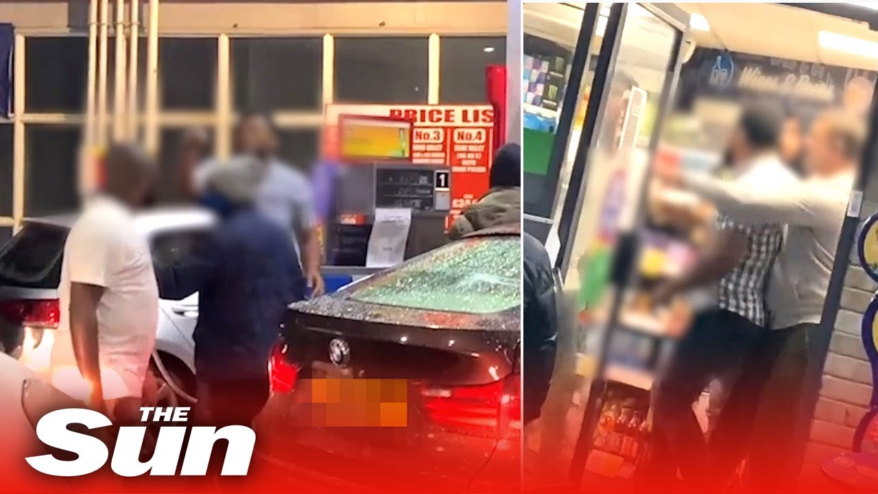 Chancer tries to skip fuel shortage queue causing heated rows as blood boils at petrol stations